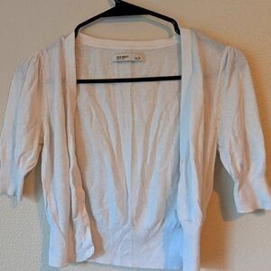 Old Navy White Open-Front Cardigan